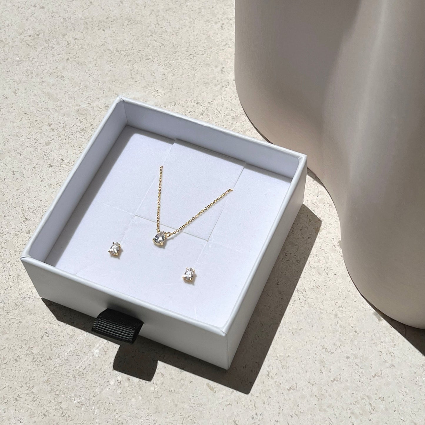 Valentine Flat Back Studs - Gold