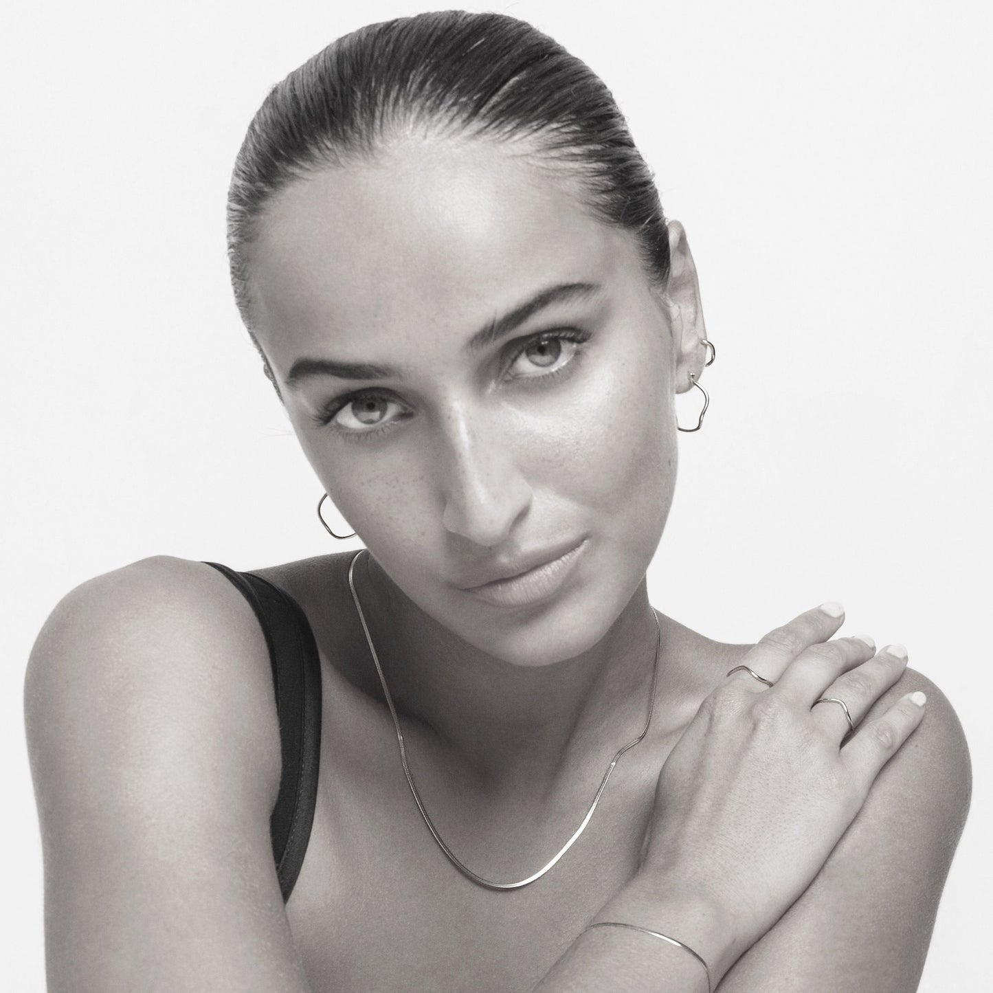 Sphinx 2mm Snake Chain Bracelet - Silver